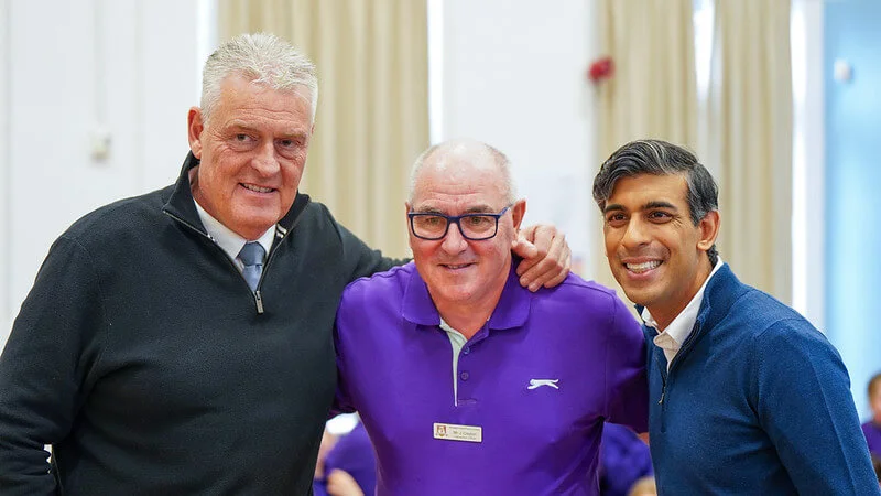 Lee Anderson with prime minister Rishi Sunak